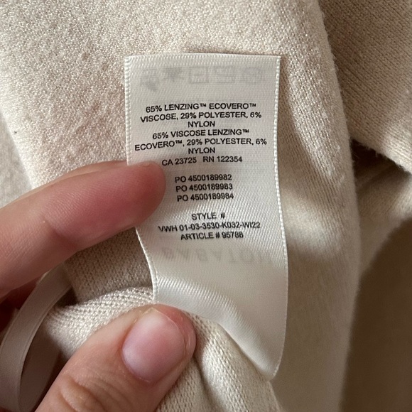 Babaton by Aritzia Ty Cardigan Belted Duster in Cream / Light Birch Size XXS - Picture 12 of 15